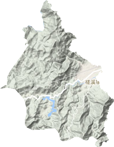 槎溪鎮(zhèn)地形圖