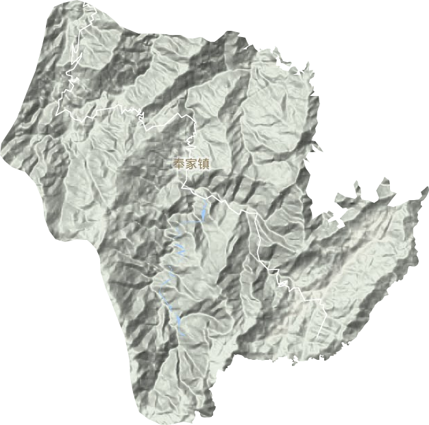 奉家鎮(zhèn)地形圖