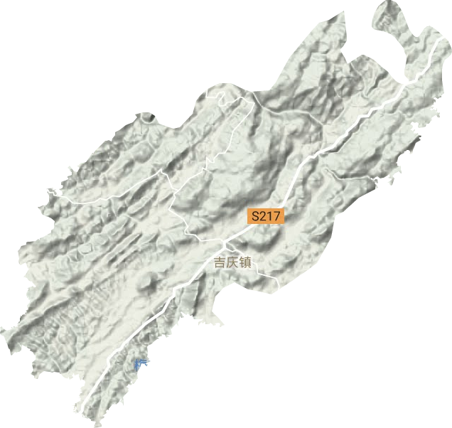 吉慶鎮地形圖
