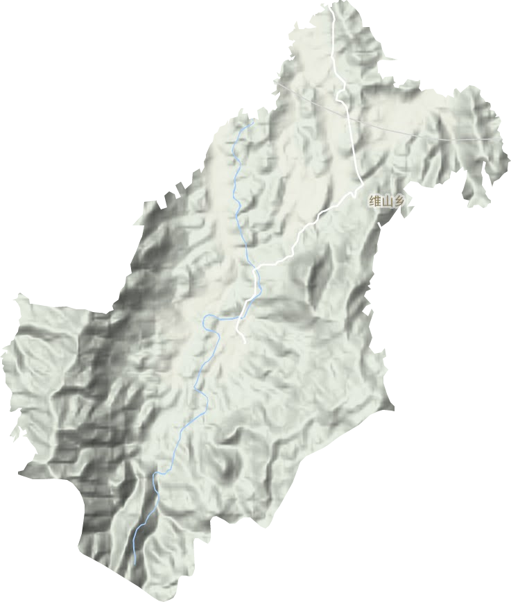 維山鄉(xiāng)地形圖