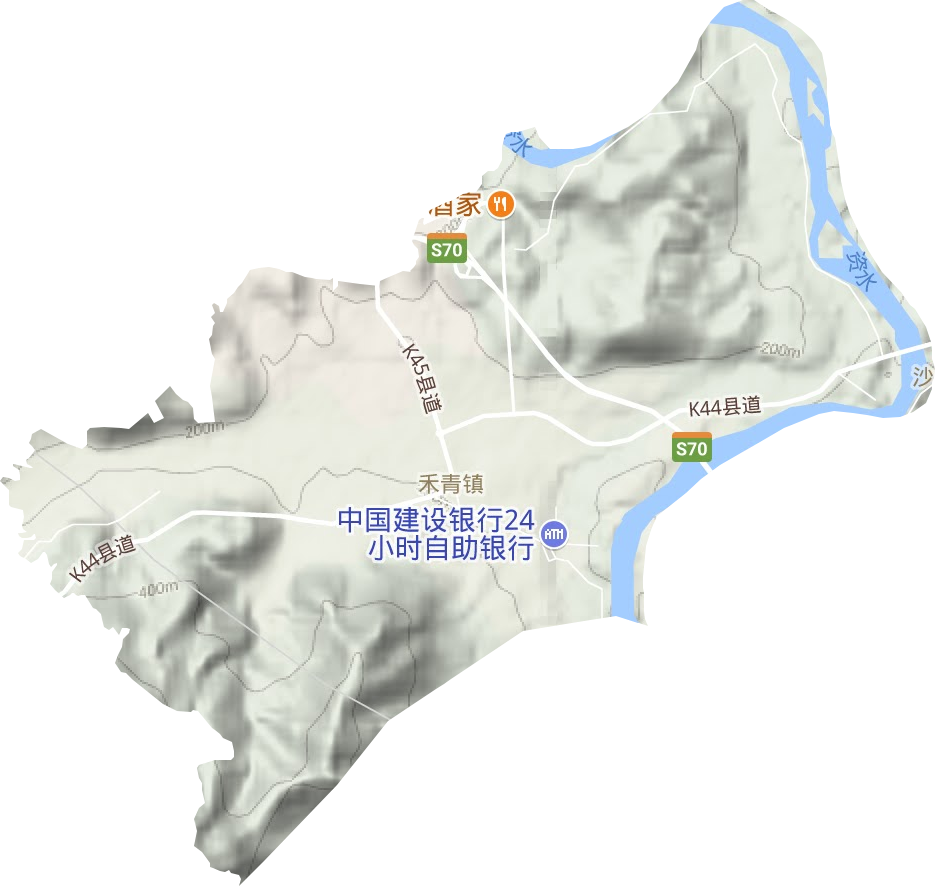 禾青鎮地形圖