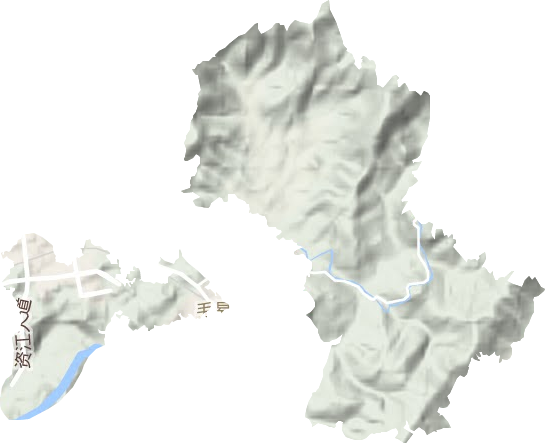 毛易鎮地形圖