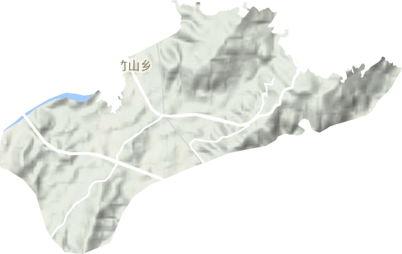 金竹山鎮地形圖