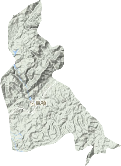 達嵐鎮地形圖