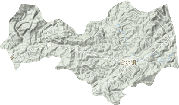 合水鎮地形圖