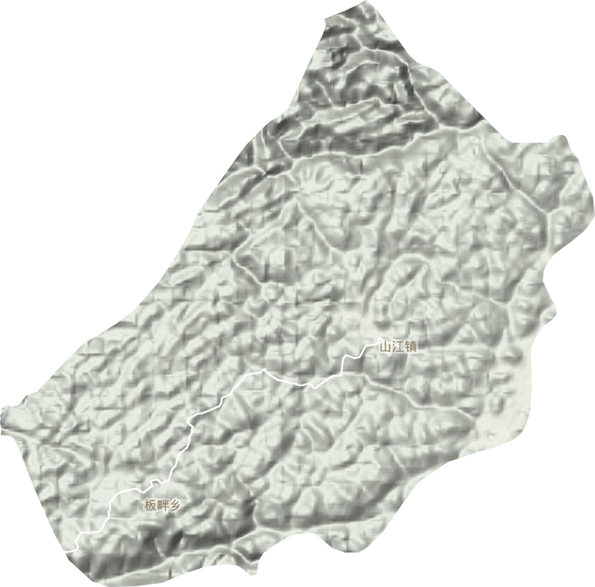 山江鎮地形圖