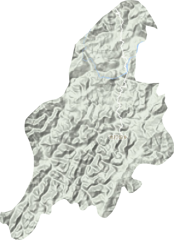 水打田鄉地形圖