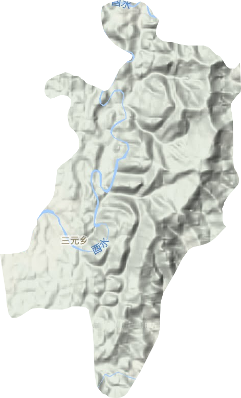 三元鄉地形圖