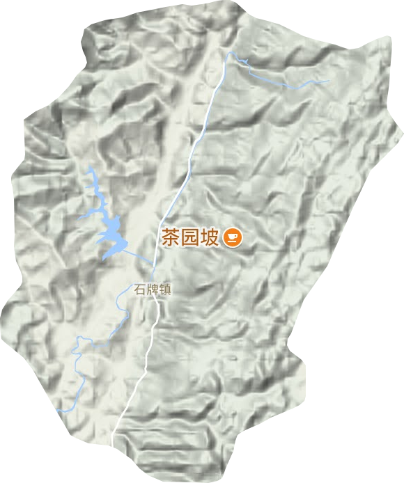 石牌鎮(zhèn)地形圖