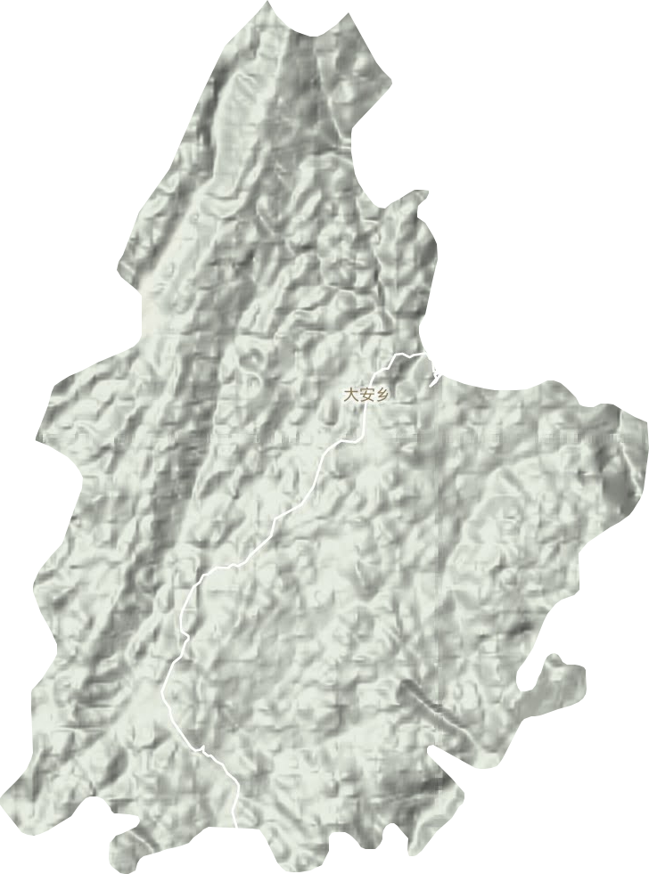 大安鄉地形圖