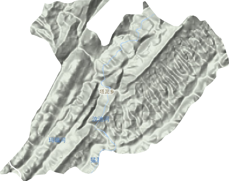 塔泥鄉地形圖