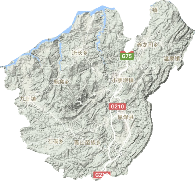 息烽縣地形圖