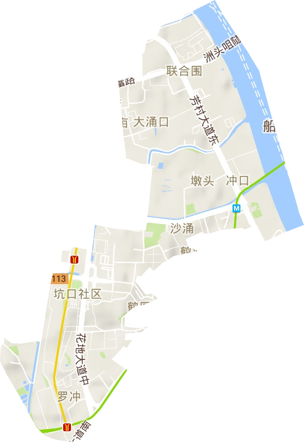沖口街道地形圖