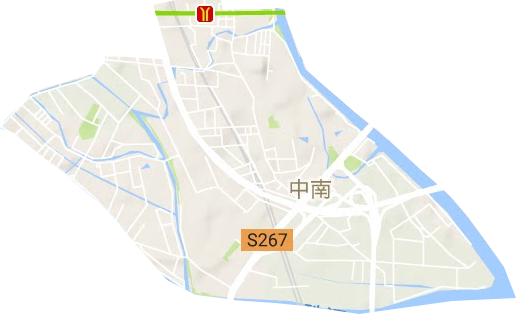 中南街道地形圖