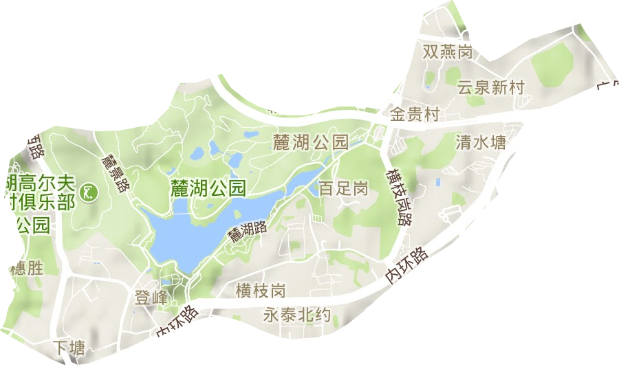 登峰街道地形圖