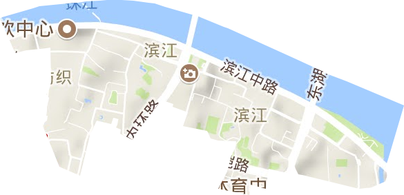 濱江街道地形圖