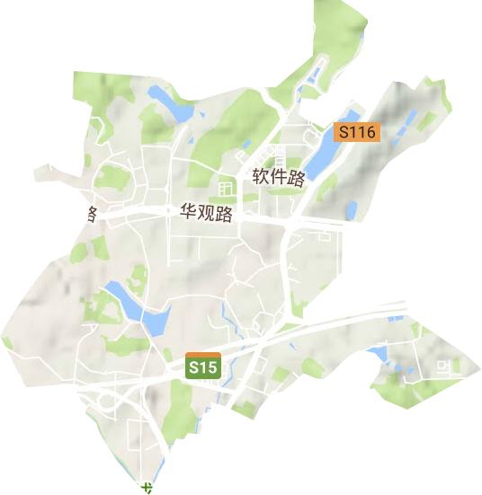 新塘街道地形圖