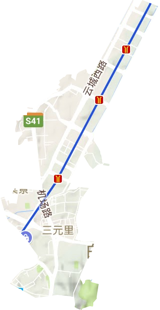三元里街道地形圖