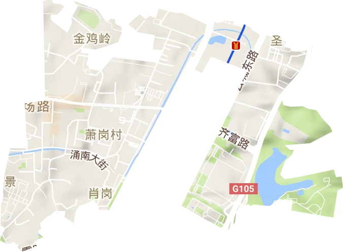 黃石街道地形圖