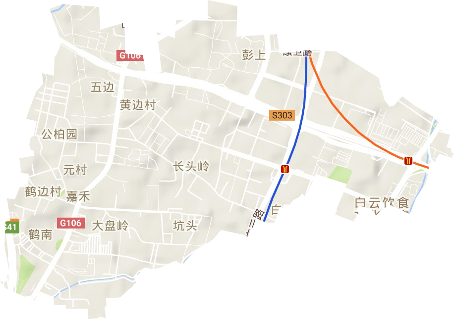 鶴龍街道地形圖