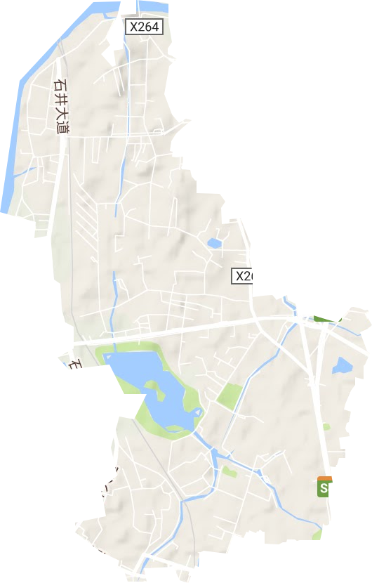 白云湖街道地形圖
