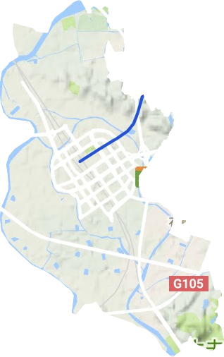 石壁街道地形圖