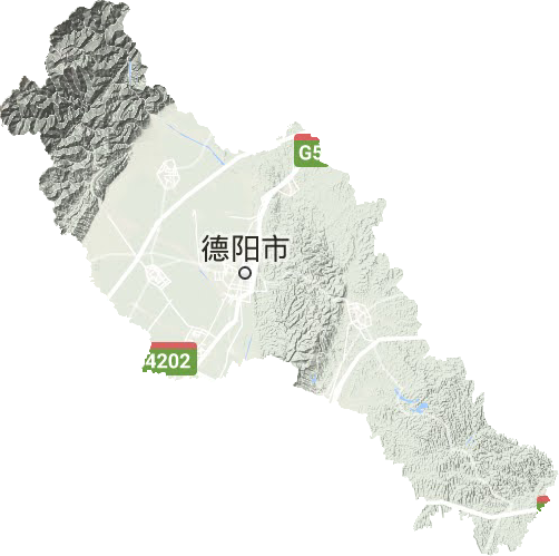 德陽市地形圖