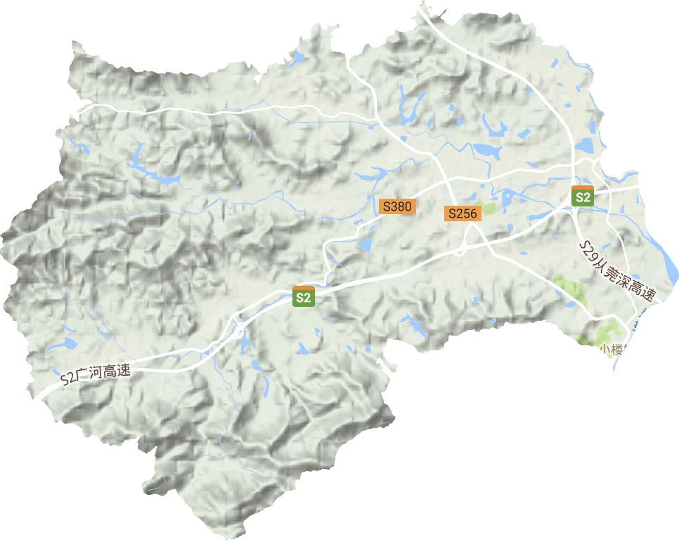 小樓鎮地形圖