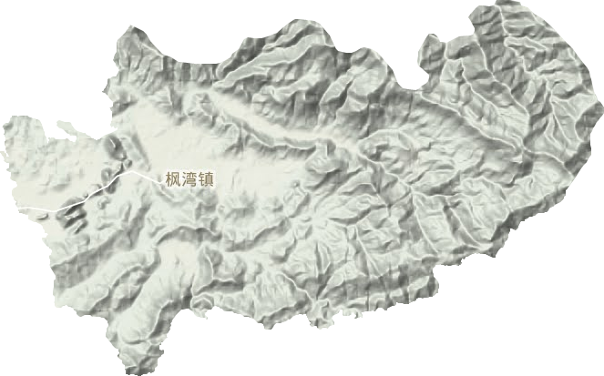 楓灣鎮地形圖