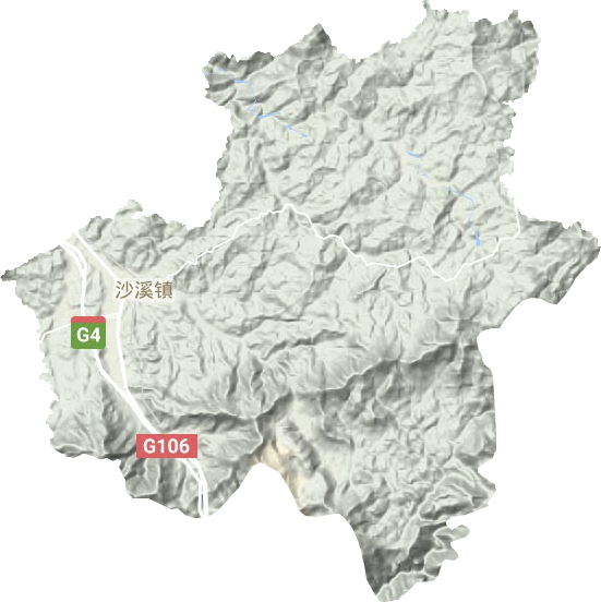 沙溪鎮(zhèn)地形圖