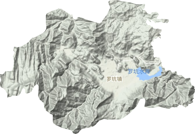 羅坑鎮地形圖