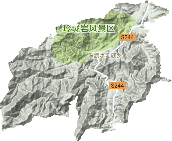 深渡水鄉地形圖