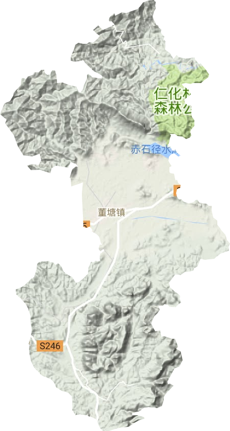 董塘鎮地形圖