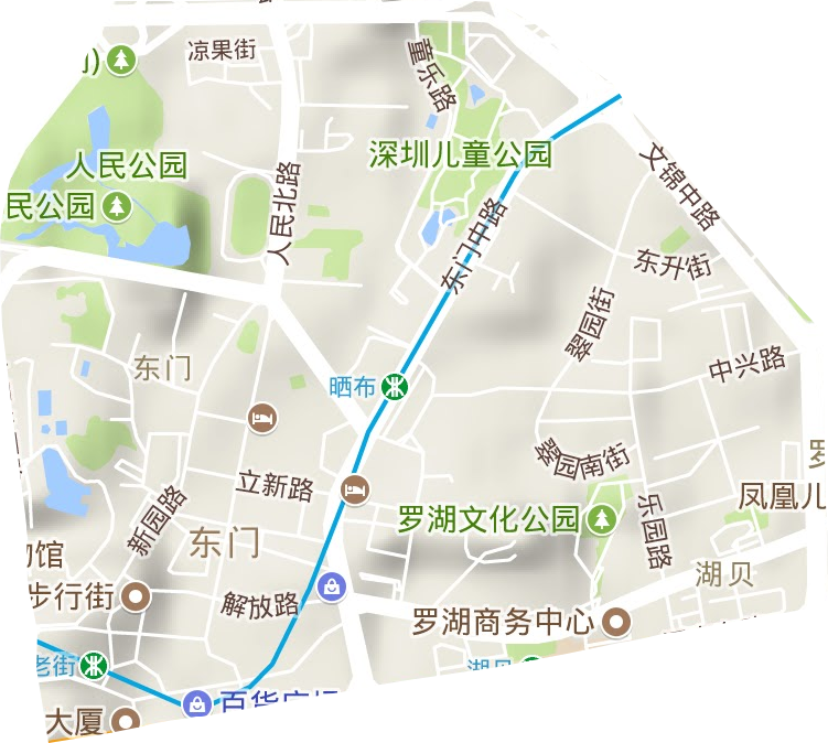 東門街道地形圖