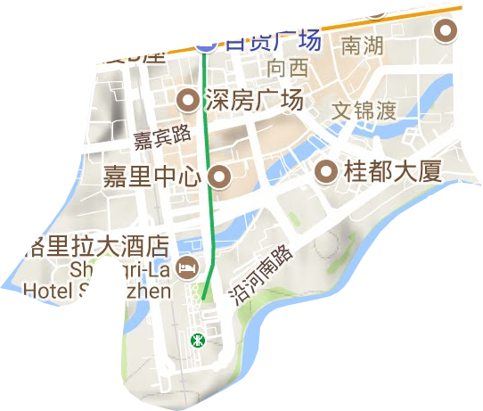 南湖街道地形圖