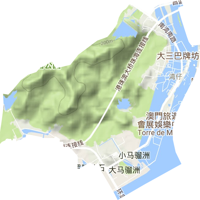 灣仔街道地形圖