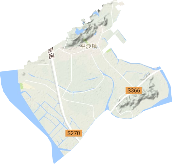 平沙鎮地形圖