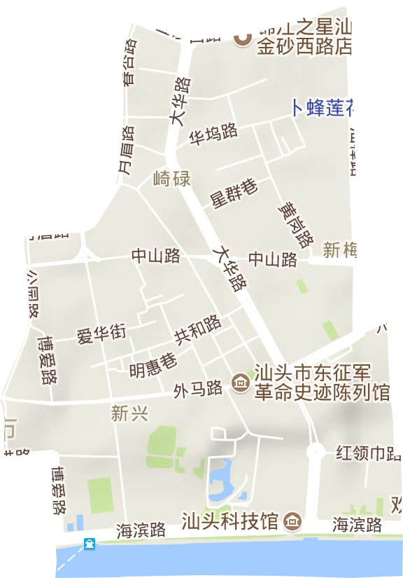 大華街道地形圖
