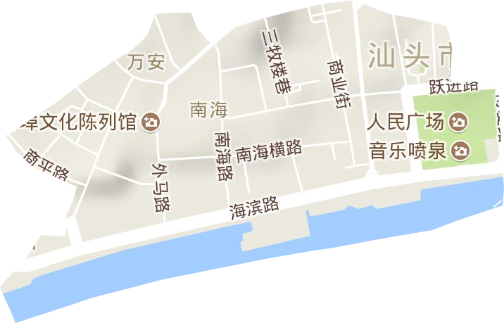 海安街道地形圖