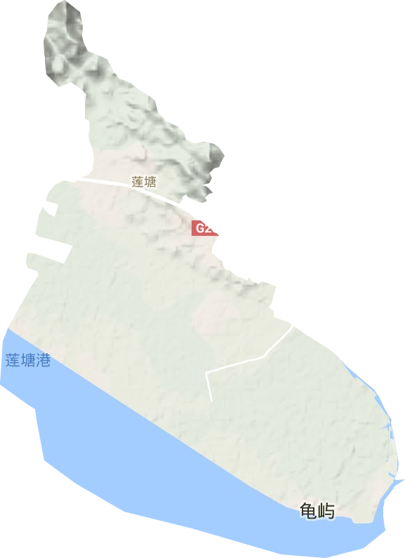 鮀蓮街道地形圖