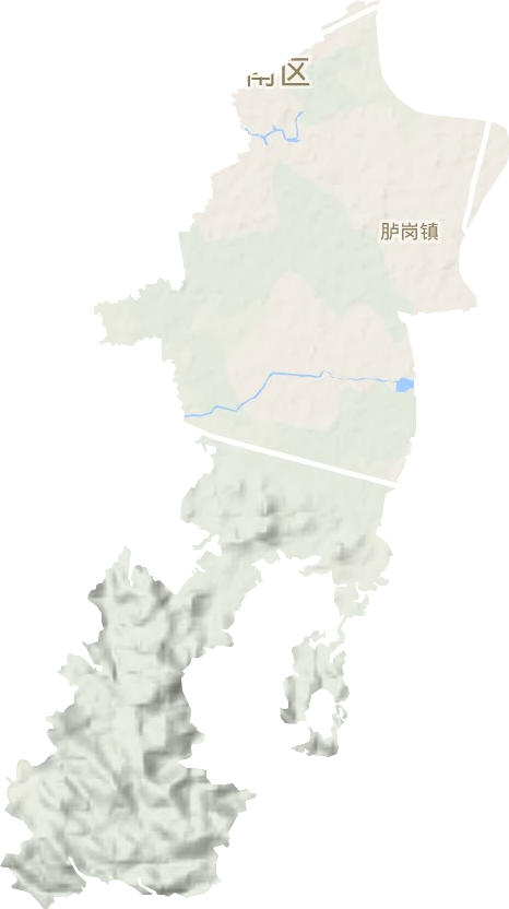 臚崗鎮(zhèn)地形圖