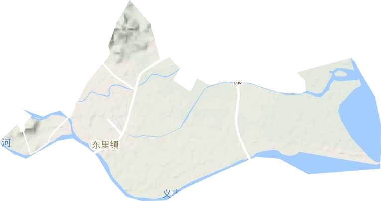 東里鎮地形圖