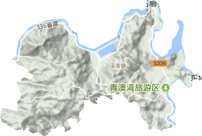 深澳鎮(zhèn)地形圖