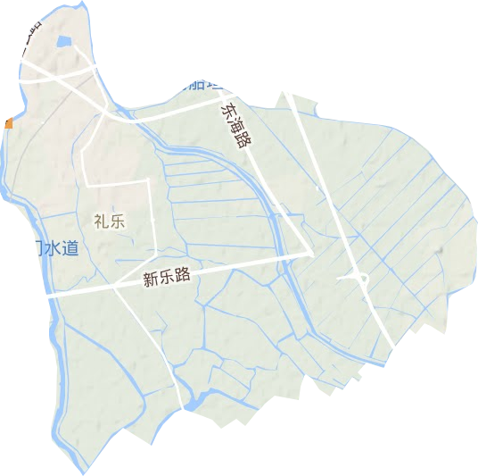 禮樂街道地形圖