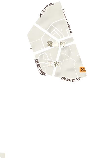 工農(nóng)街道地形圖