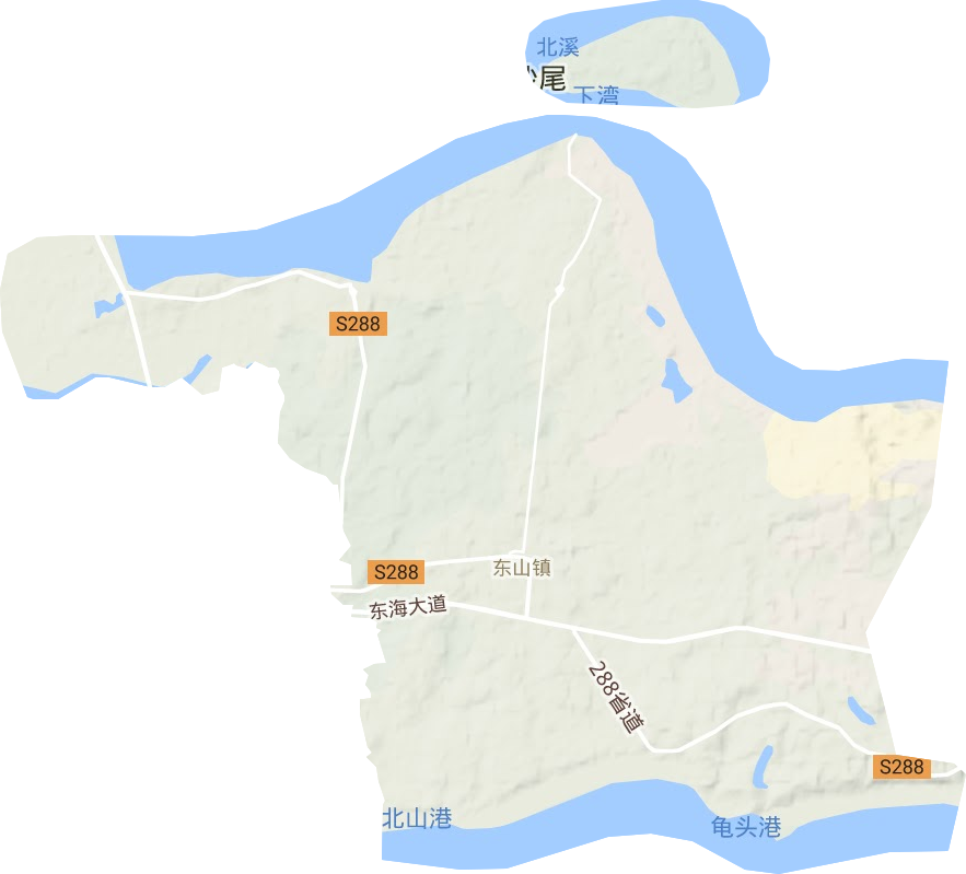 東山鎮地形圖