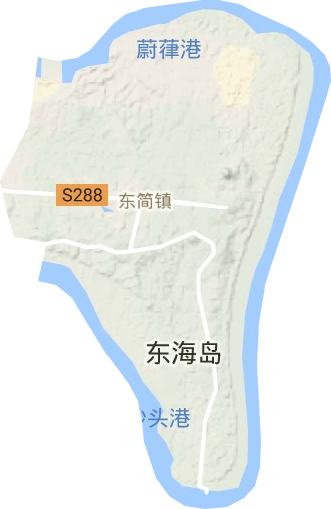 東簡鎮(zhèn)地形圖