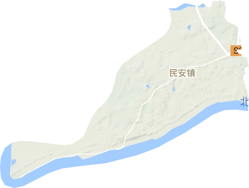民安鎮地形圖
