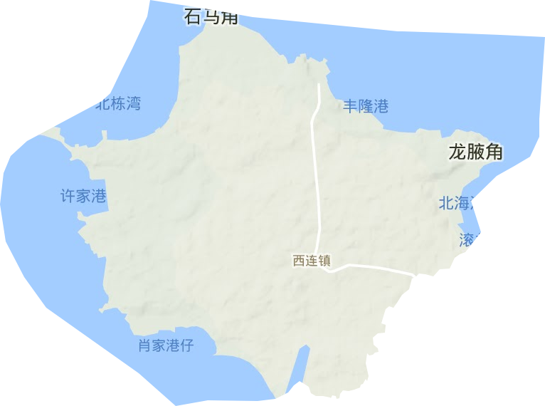 西連鎮地形圖