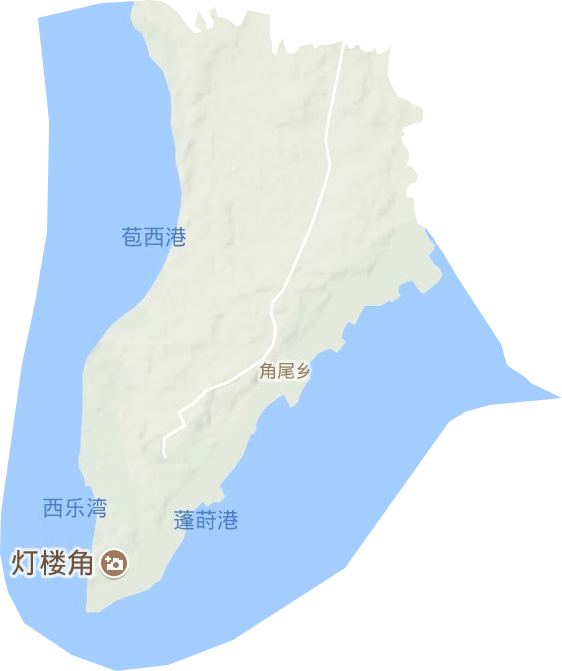 角尾鄉(xiāng)地形圖